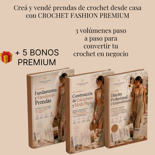 Crochet Fashion Premium: Creá Prendas Modernas y Vendelas Desde Casa